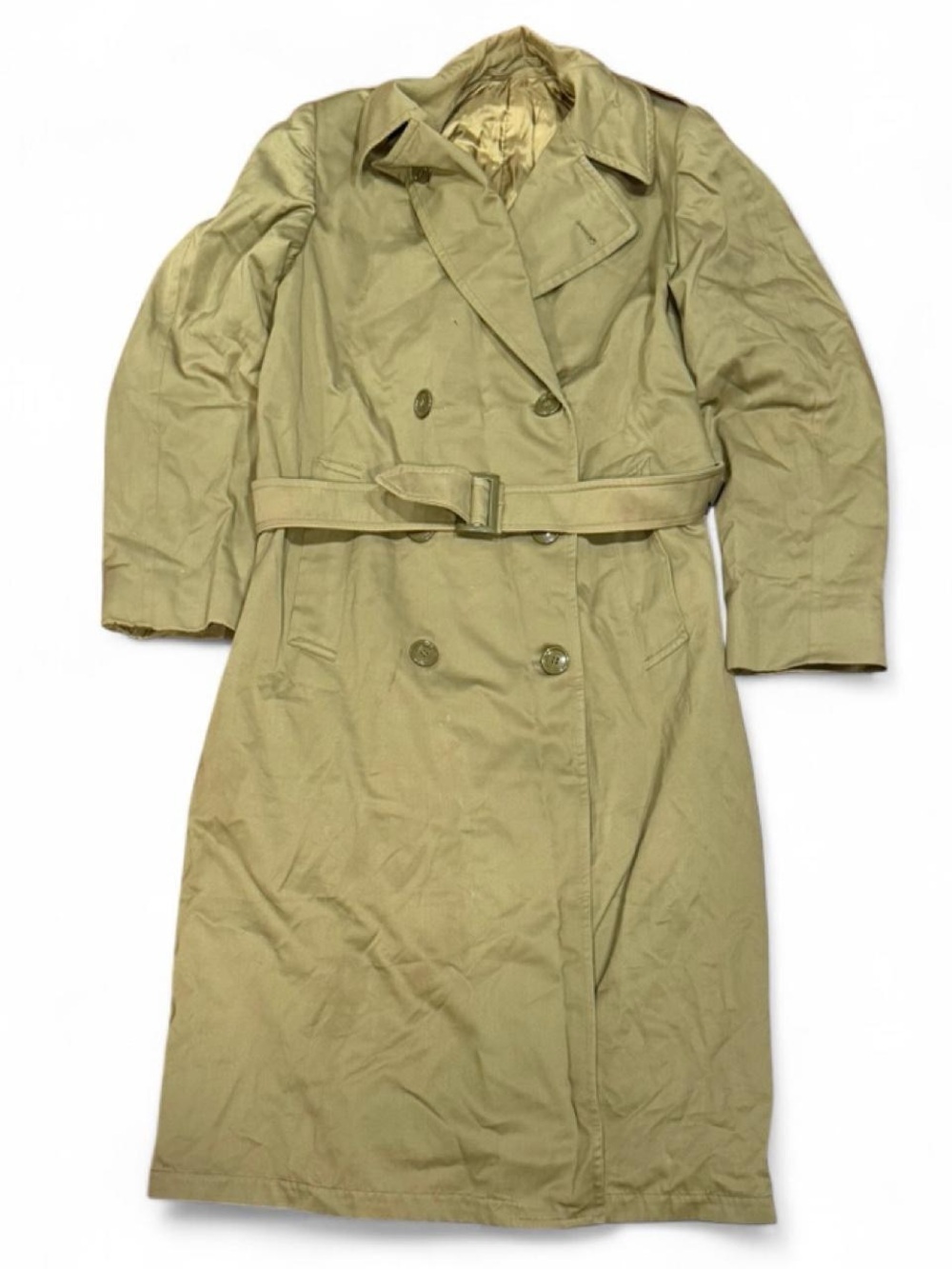Vintage 60s Shiff & Co Raincoat Military Trench Coat